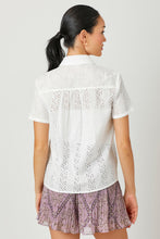 Load image into Gallery viewer, Floral Embroidered Button Down Top